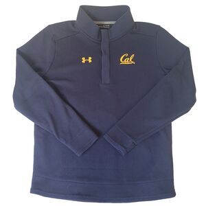 Under Armour Cal Bears Pullover Mens XL Blue ColdGear 1/4 Snap Loose Fit